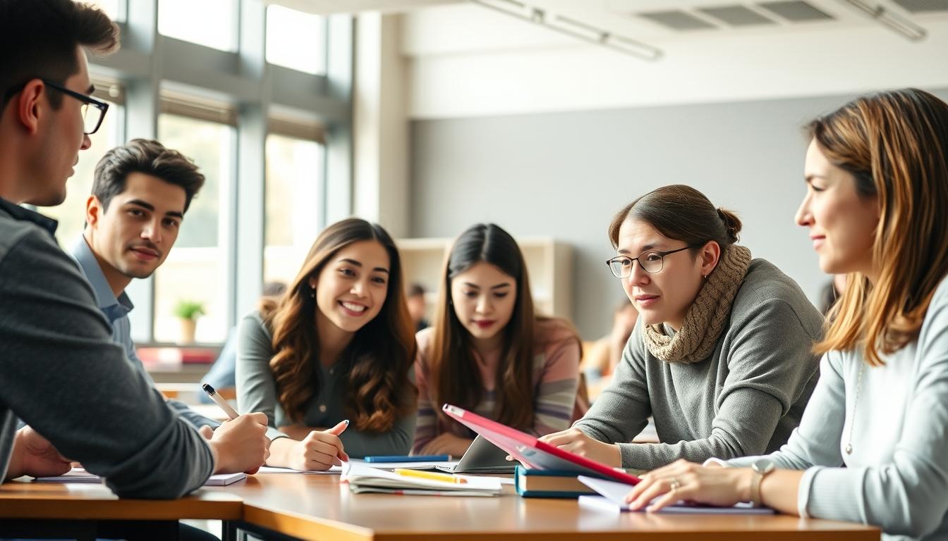 Student preparing for exams with study materials